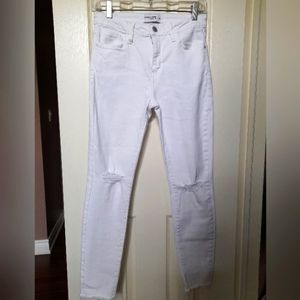 White Jeans, Just Black Denim, SZ 27, white